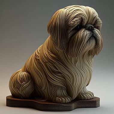 3D model Shih Tzu dog (STL)